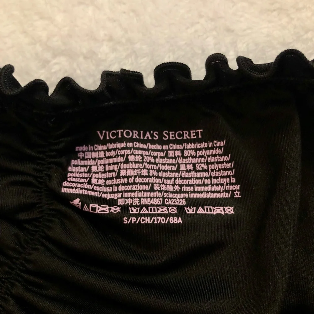 🖤5 for $20🖤 NEW Victoria’s Secret Swim Cinched Cheeky Bikini Bottoms in Black - Picture 13 of 15